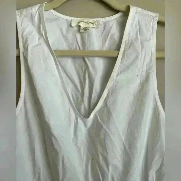 Treasure & Bond White Eyelet Sleeveless Top Women’s XS - Picture 3 of 4